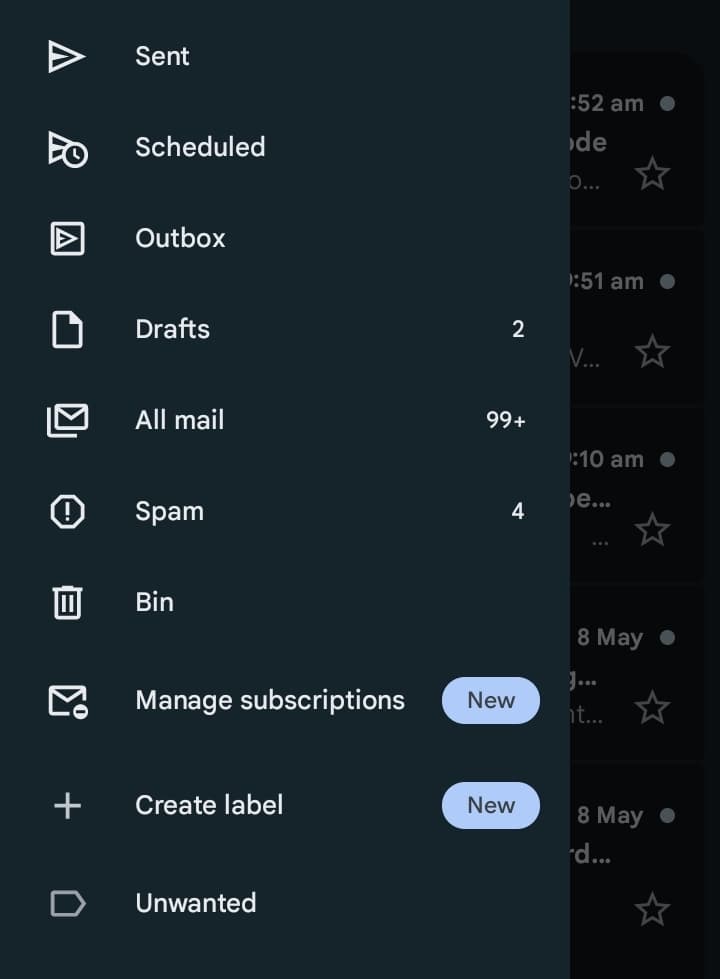 Spam Folder Check